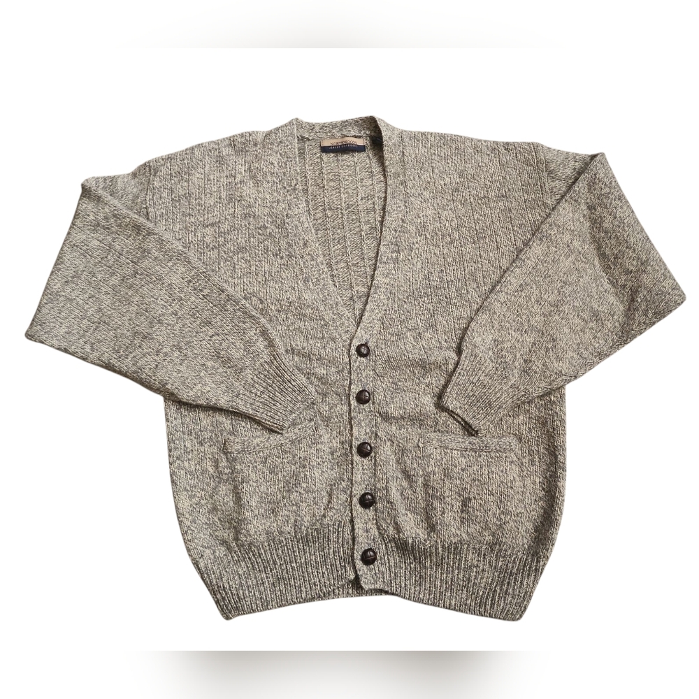 Vintage NORTHWOODS/Great Outdoors Men's Gray Sweater Cardigan